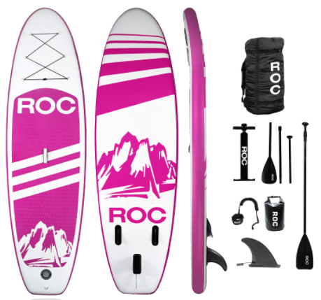 Roc Inflatable Stand Up Paddle Board with Premium sup