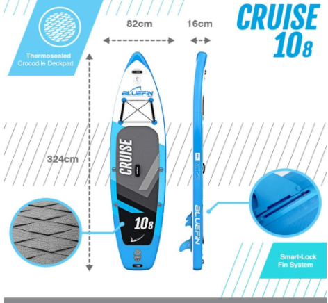 Bluefin Cruise SUP Package Stand Up Inflatable Paddle Board