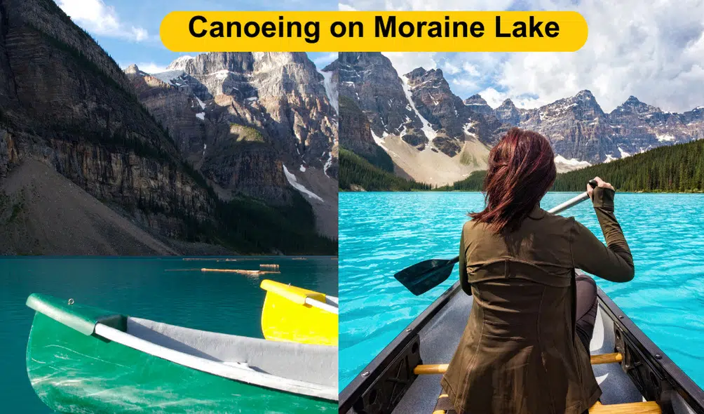 Canoeing on Lake Moraine