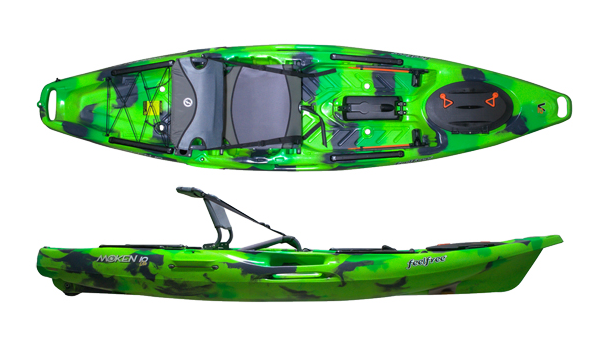 both side of green color Sit-On-Top Kayaks 